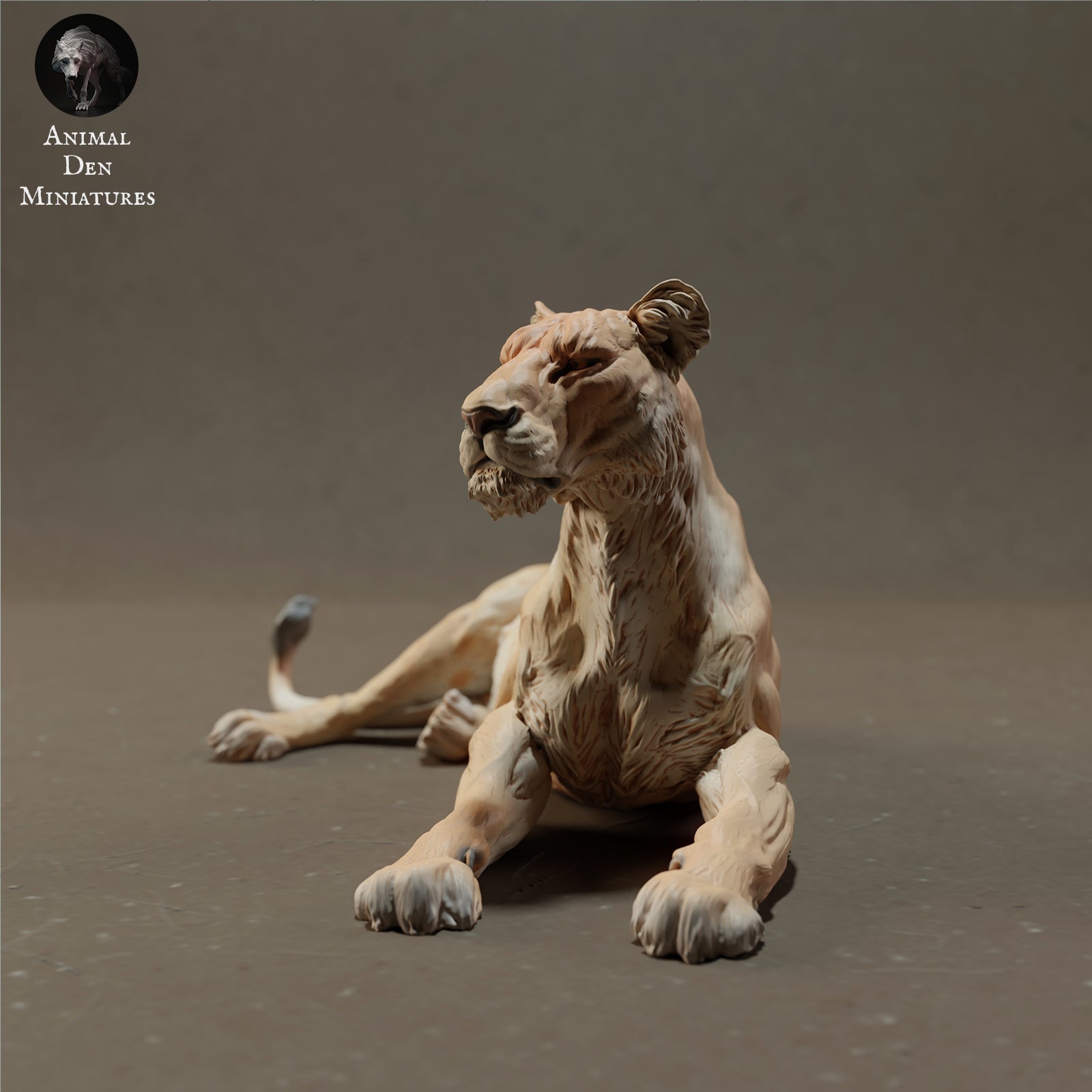 Product photo Animal Figure Diorama, Model Building: 0: Lying Lion - Savanna Animals