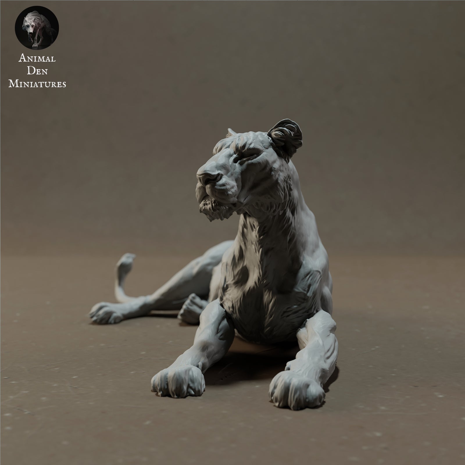 Product photo Animal Figure Diorama, Model Building: 0: Lying Lion - Savanna Animals