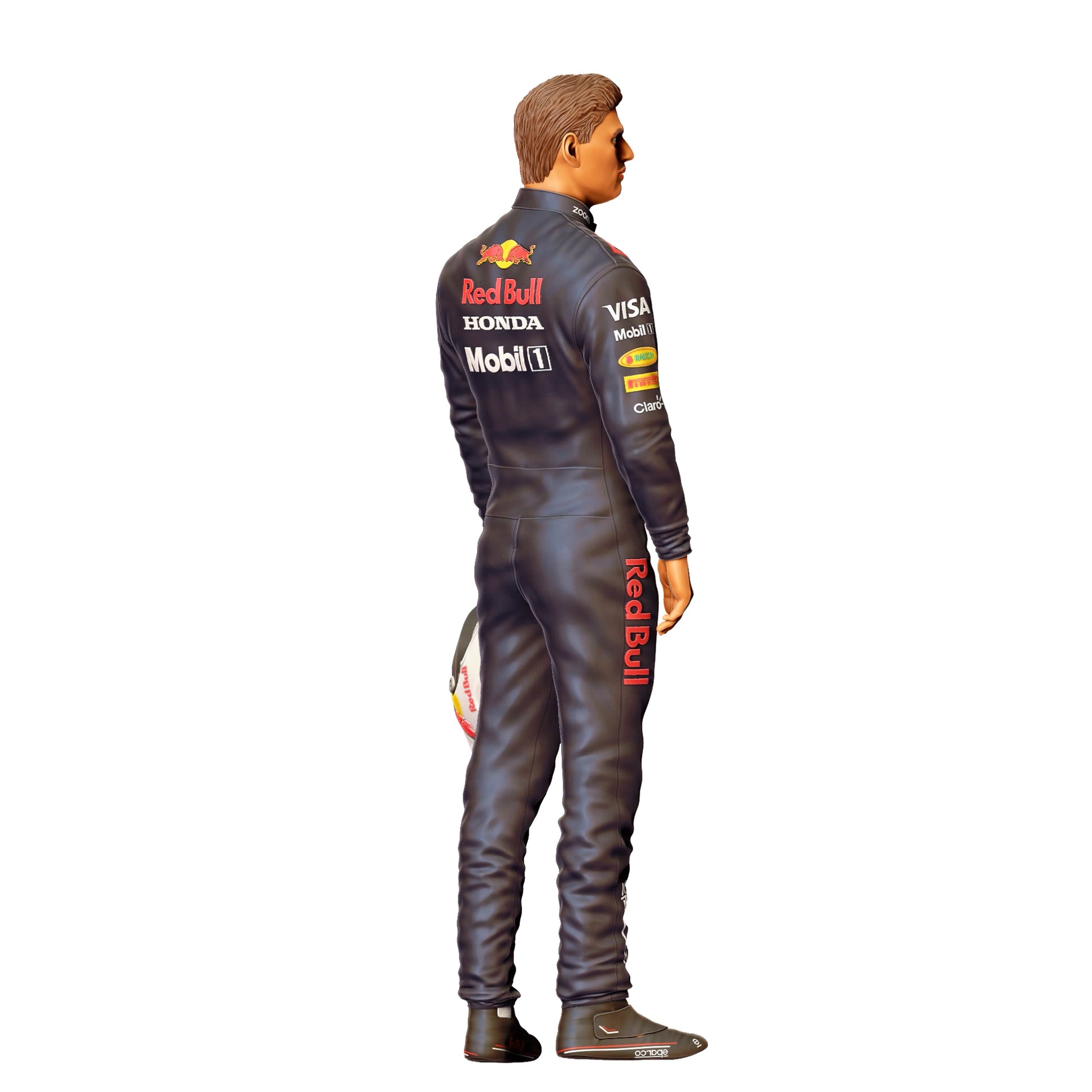 Model dioramy zdjęcie produktu 0: Kierowca w kombinezonie – figura z hełmem (Ref. nr 414)