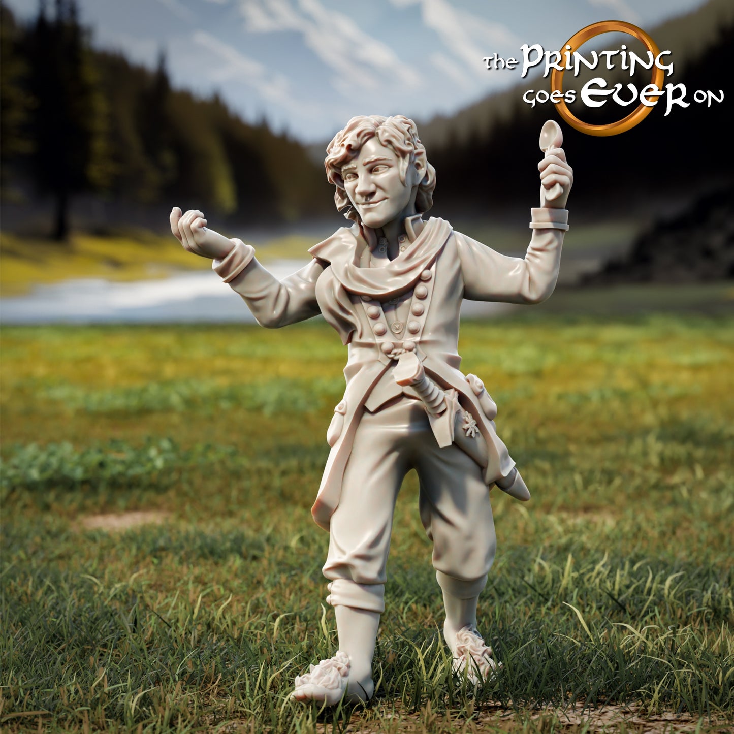 Foto do produto Tabletop 28mm The Printing Goes Ever On (TPGEO) 0: 9 Heróis em Posição de Caminhada Remasterizados: Companheiros de Humanos, Elfos, Anões e Halflings - Viajante