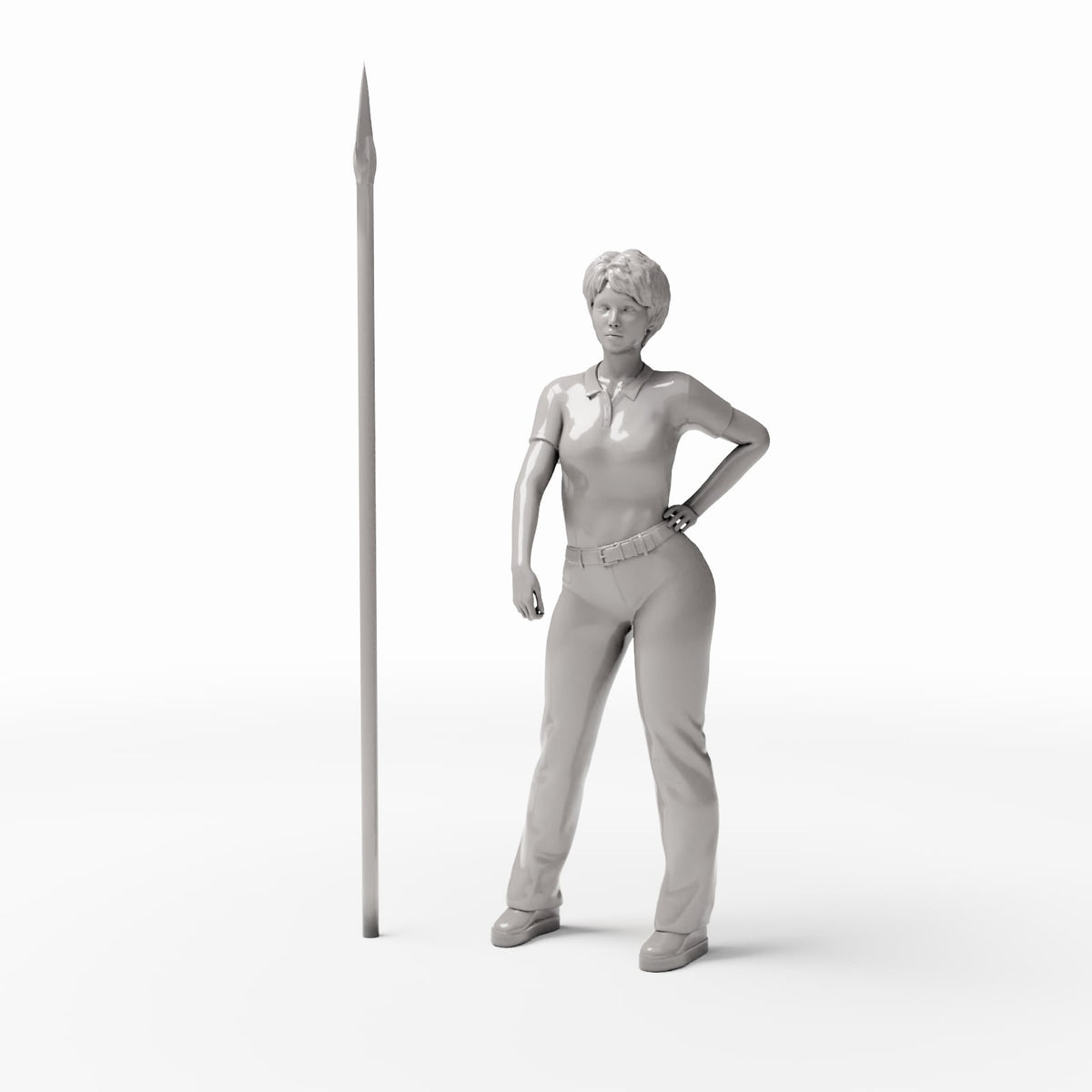 MyPortal Studios set 56, model 1457: ao lado de uma figura humana à escala 1:35