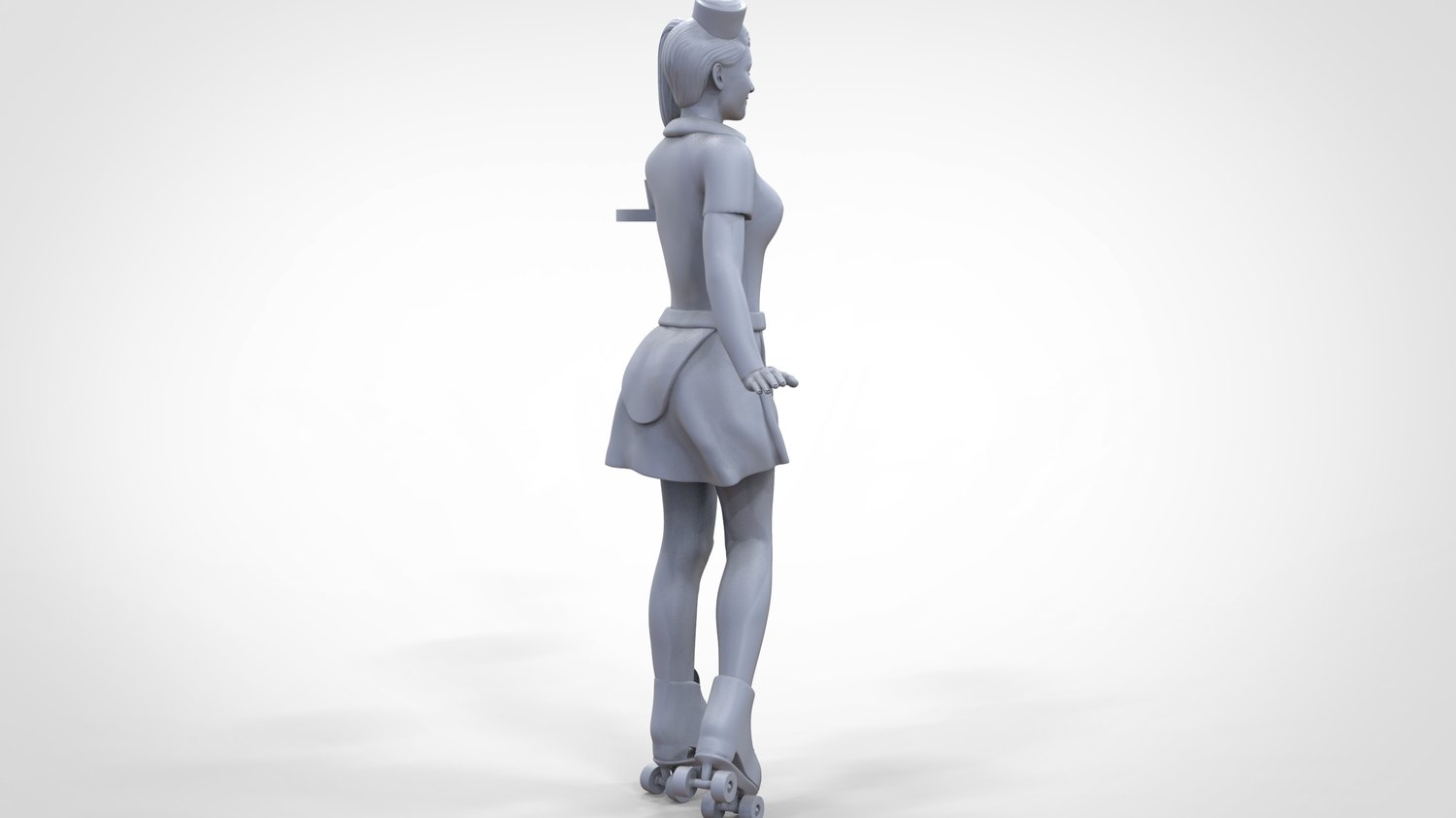 Foto del prodotto 0: Cameriera su pattini 1: Servizio con tablet porta bevande