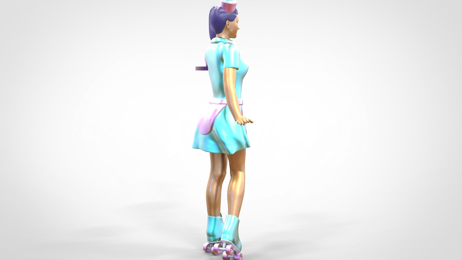 Foto del prodotto 0: Cameriera su pattini 1: Servizio con tablet porta bevande