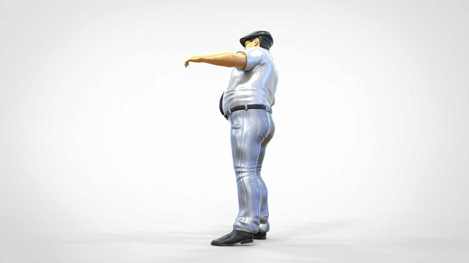 Foto del prodotto diorama modellistico 0: Macchinista o pilota con cappello – Figura in camicia uniforme con cravatta (Rif. n. 446)