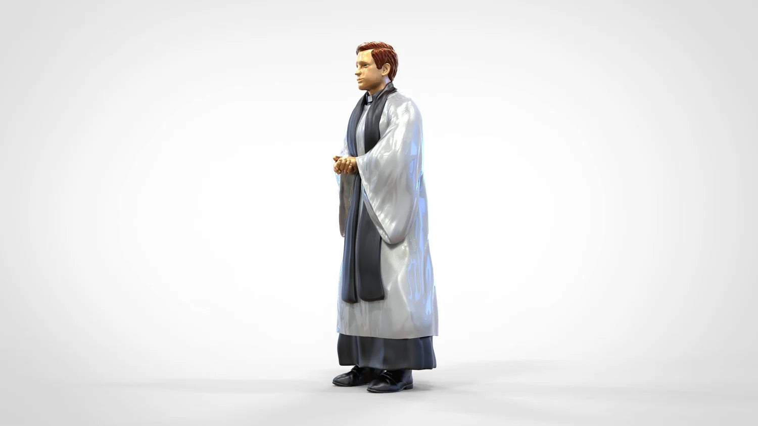 Produktfoto Diorama und Modellbau Miniatur Figur: Geistlicher: Pfarrer / Priester in Messe