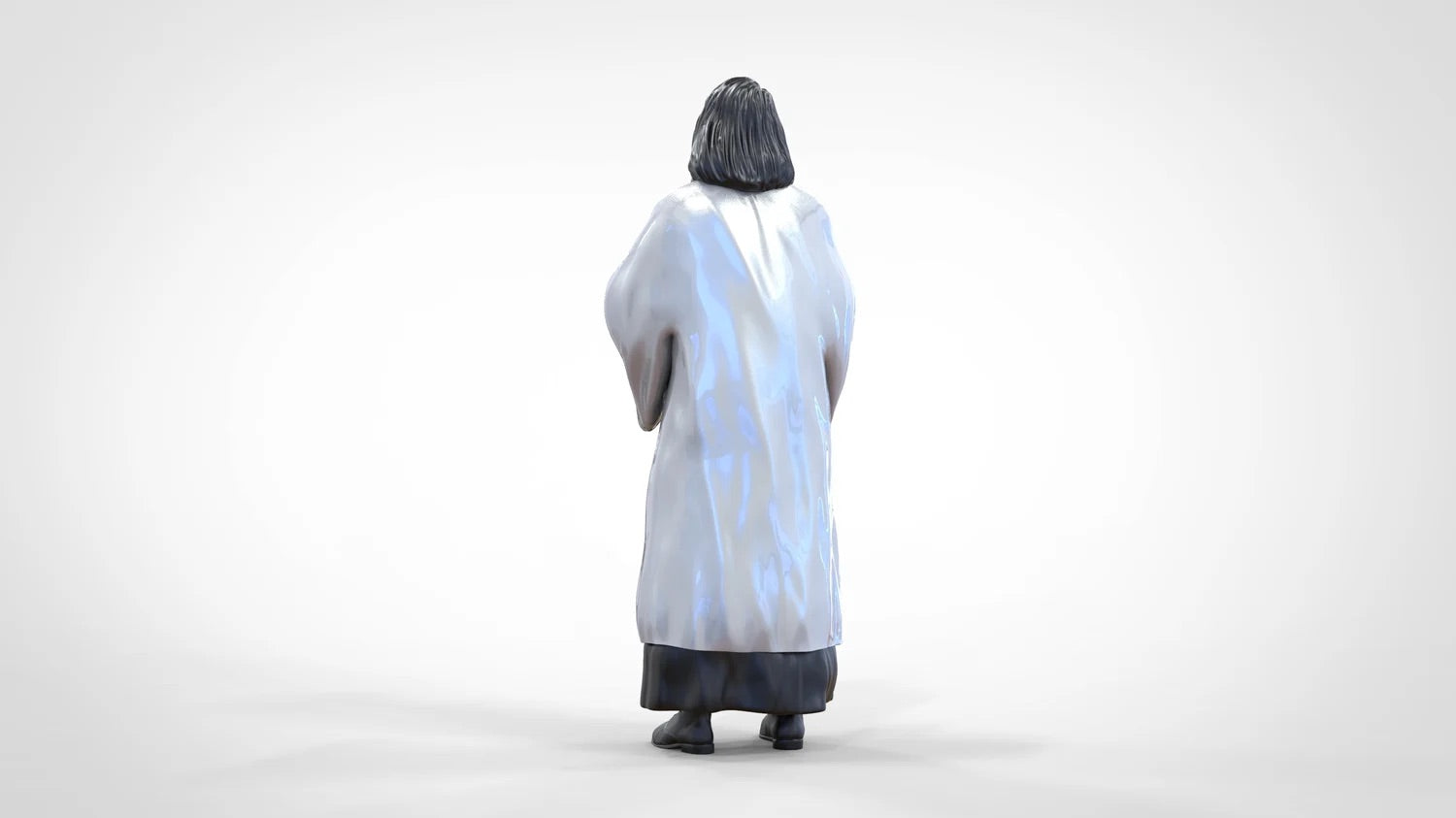 Zdjęcie produktu Diorama i modelarstwo Miniatura Figurka: Duchowna: Pastor/kapłanka z Biblią podczas mszy