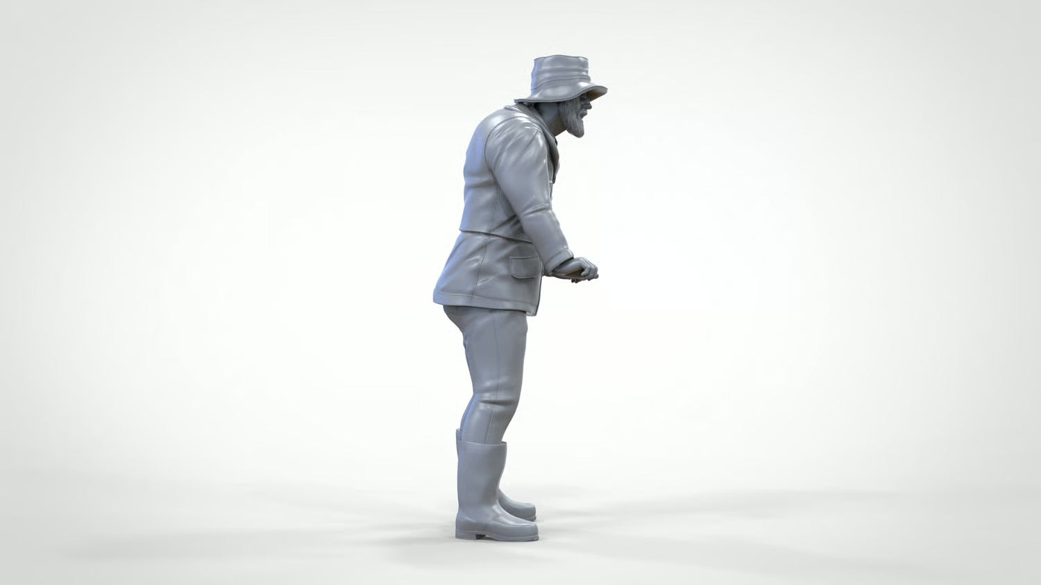 Modello diorama foto prodotto 0: Marinaio con corda – Figura con giacca impermeabile e stivali di gomma (Rif. n. 445)