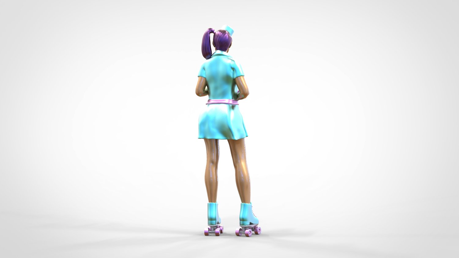 Product photo 0: Waitress on roller skates 3: Taking an order