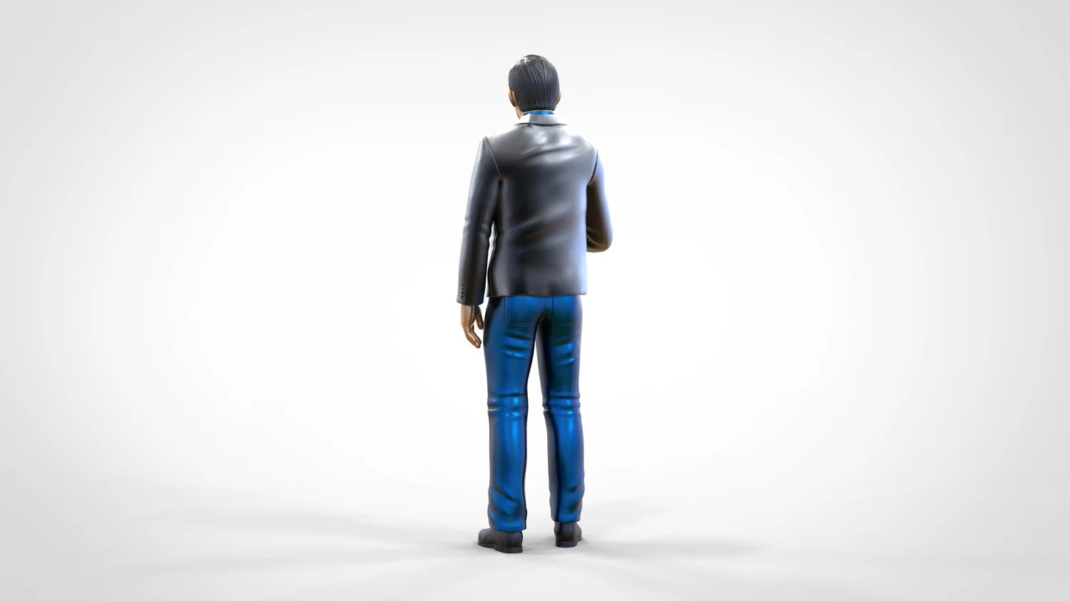 Product photo diorama and model building miniature figure: Reporter Team - Reporter with microphone