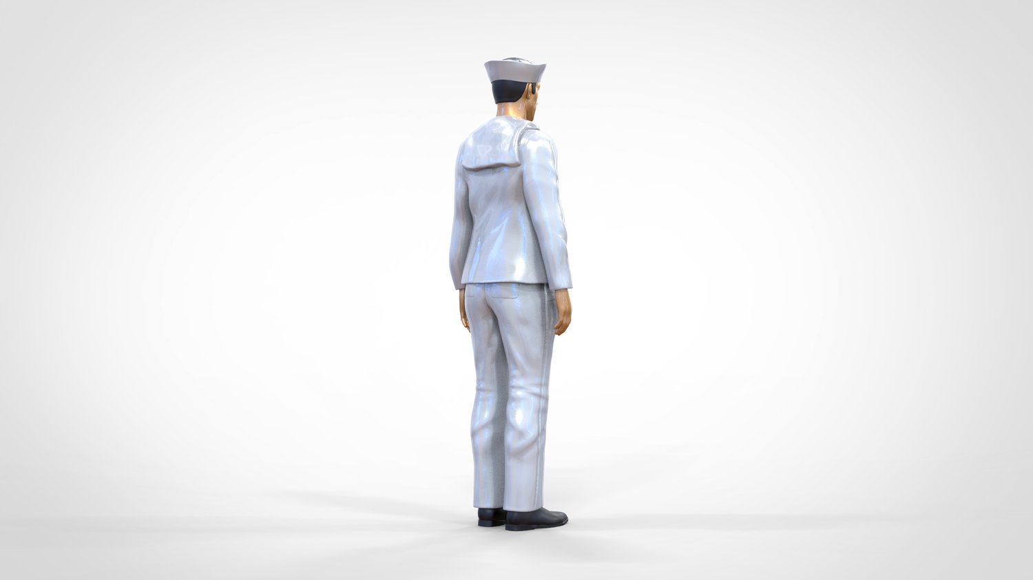 Product photo 0: Male sailor: Seaman in uniform standing at attention