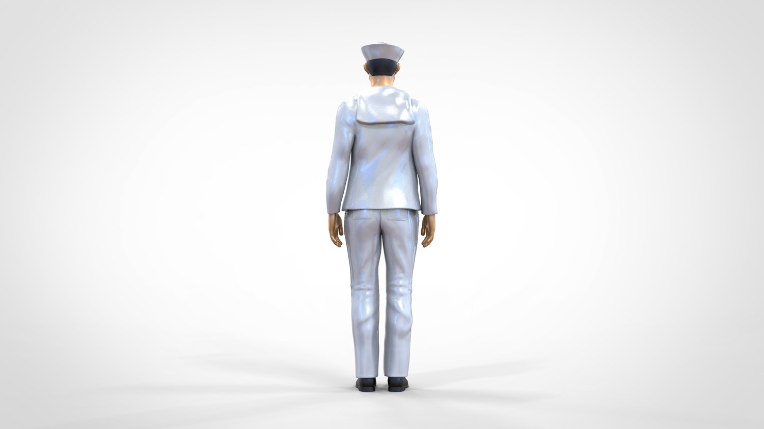 Product photo 0: Male sailor: Seaman in uniform standing at attention