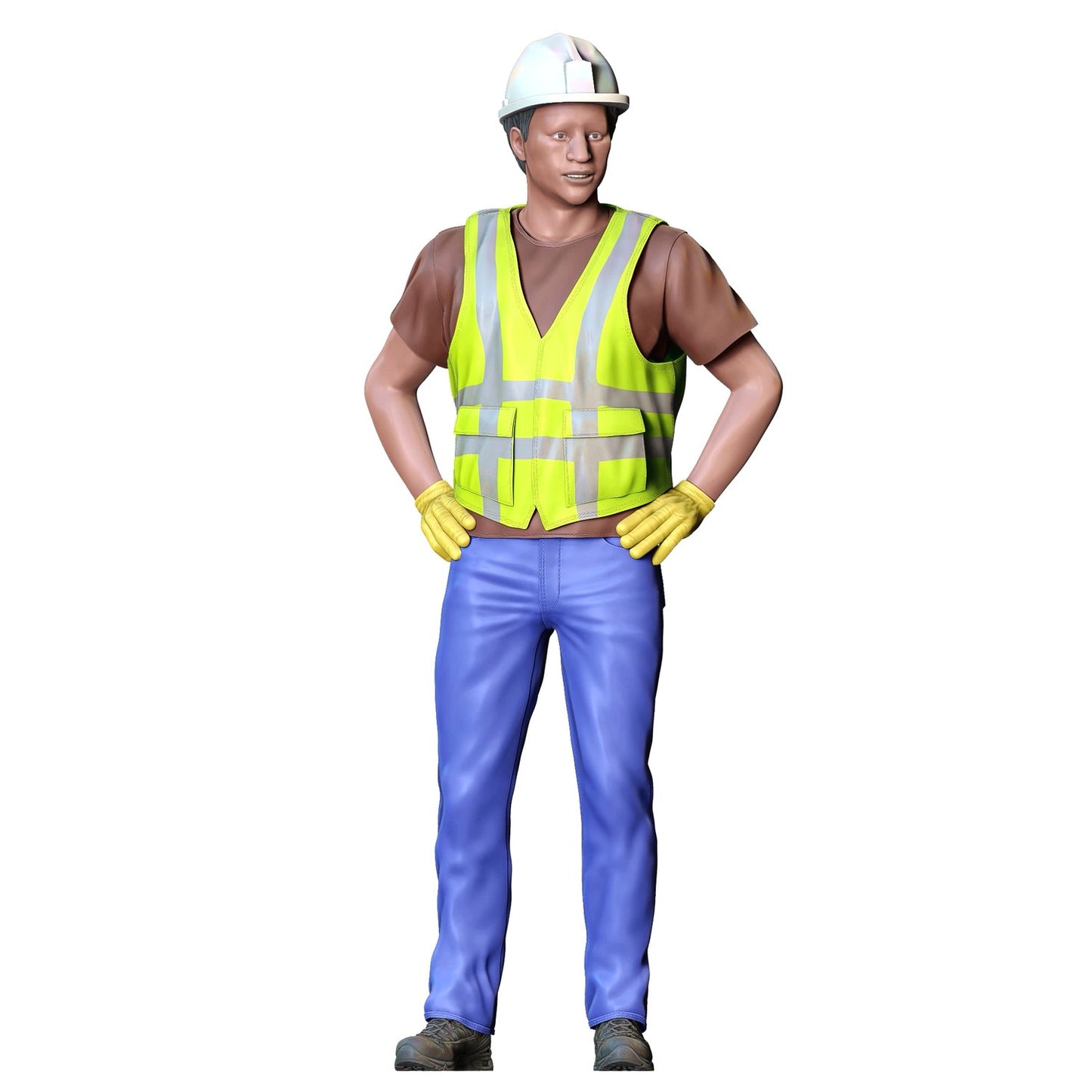 Foto do produto 0: Trabalhador de rua com capacete
