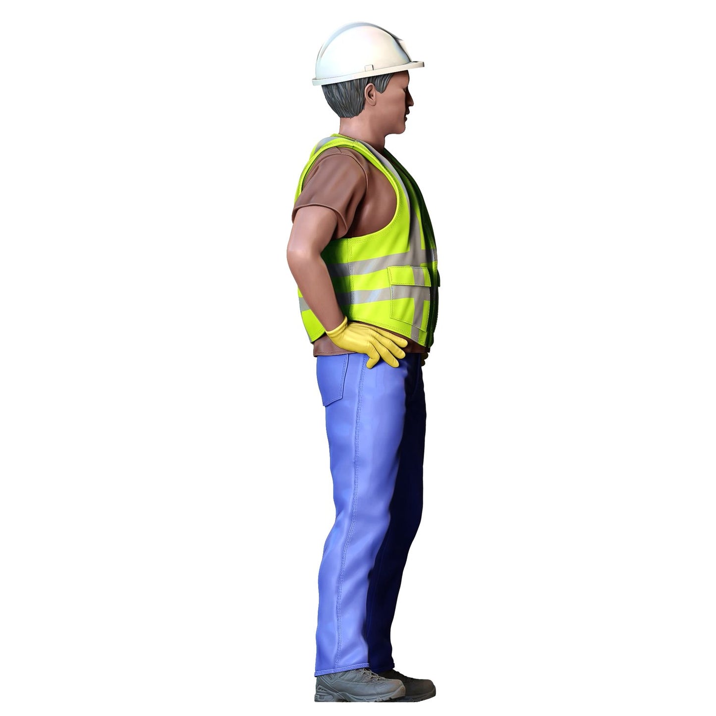 Foto do produto 0: Trabalhador de rua com capacete