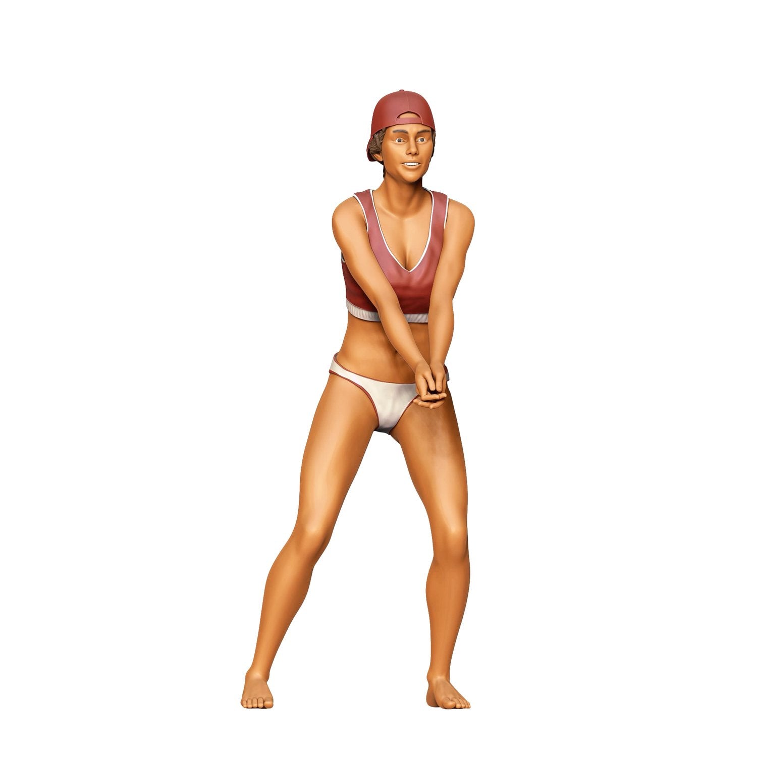 Produktfoto  0: Volleyball Spielerin: Urlaub mit Sport am Strand