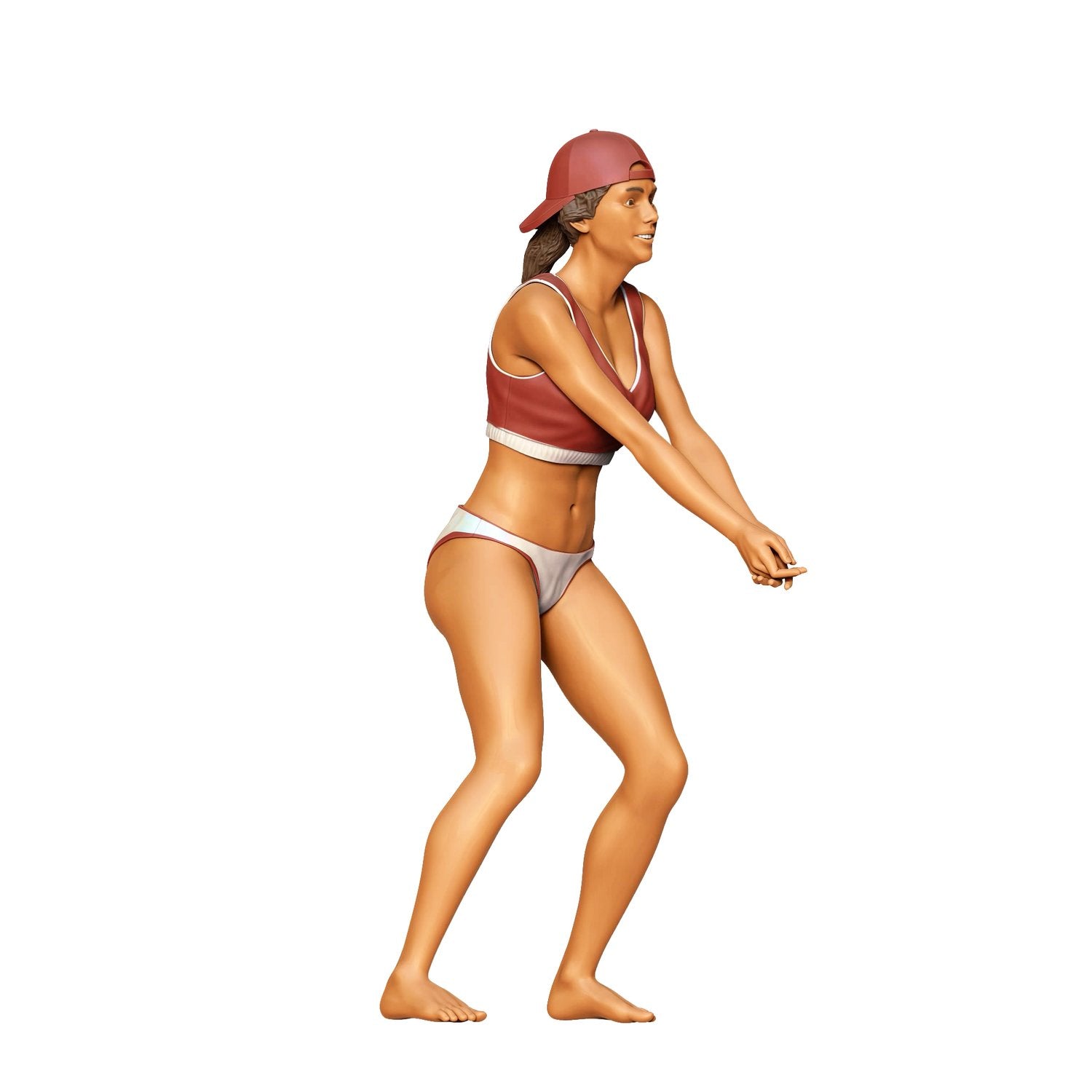 Produktfoto  0: Volleyball Spielerin: Urlaub mit Sport am Strand