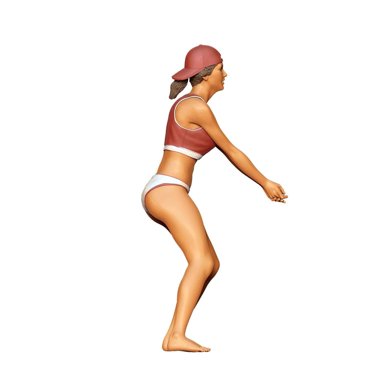 Produktfoto  0: Volleyball Spielerin: Urlaub mit Sport am Strand