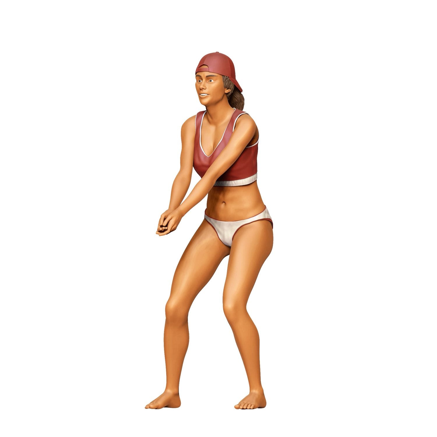 Produktfoto  0: Volleyball Spielerin: Urlaub mit Sport am Strand