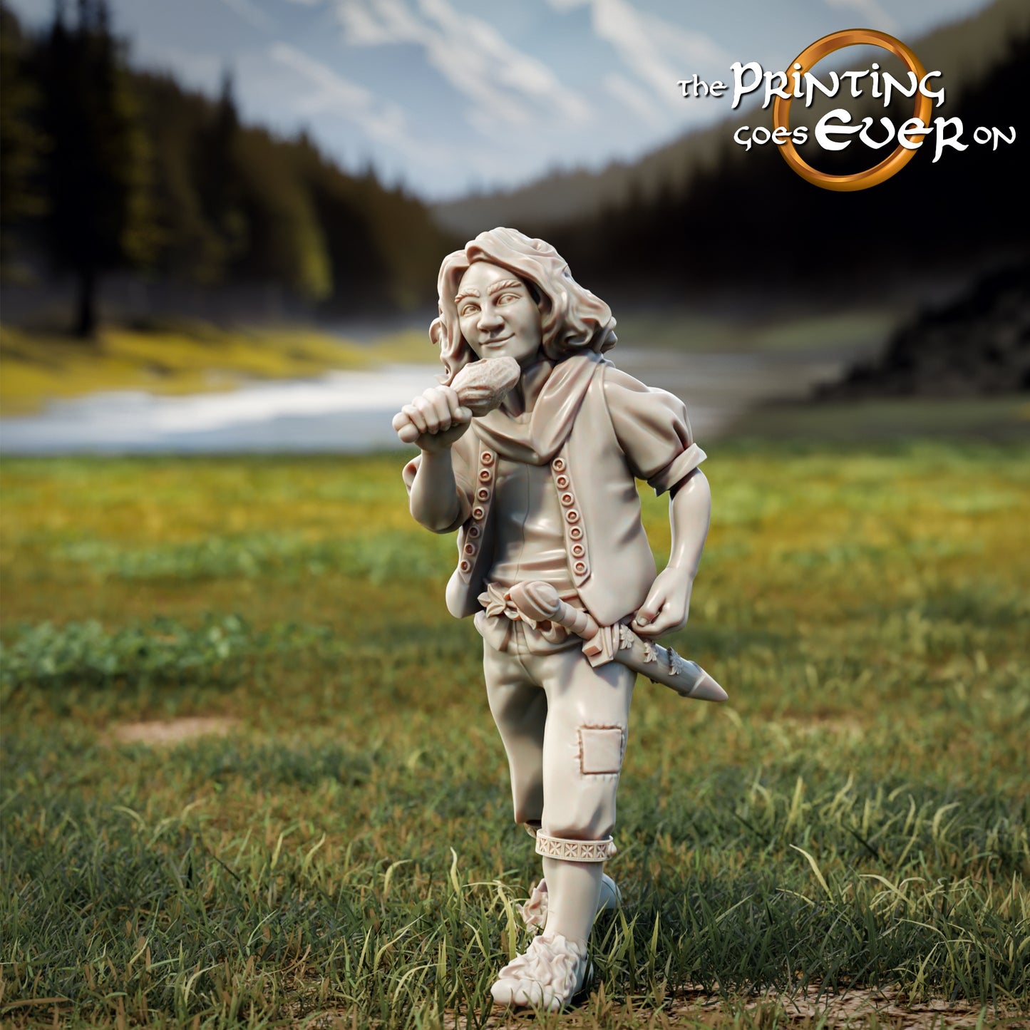 Foto do produto Tabletop 28mm The Printing Goes Ever On (TPGEO) 0: 9 Heróis em Posição de Caminhada Remasterizados: Companheiros de Humanos, Elfos, Anões e Halflings - Viajante