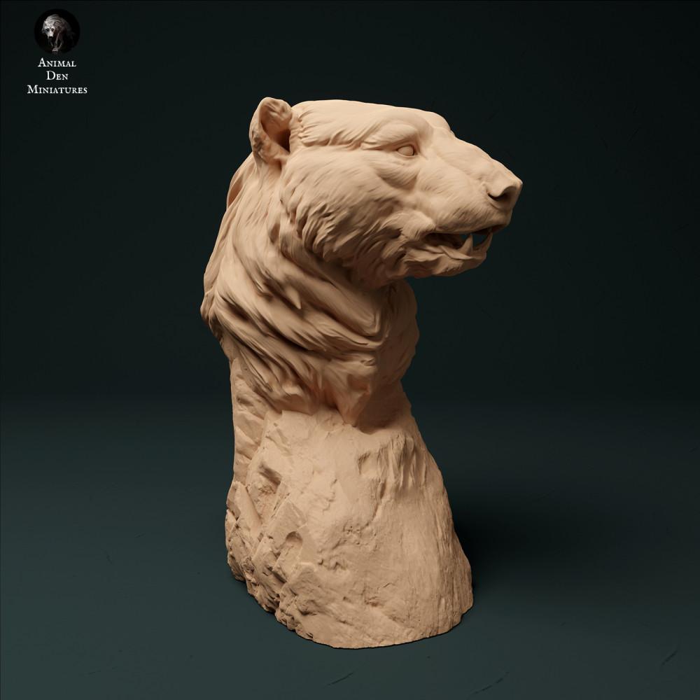 Foto prodotto figura animale Animal Den Miniatures 0: figura animale Artico: orso polare - busto (23_12_09)