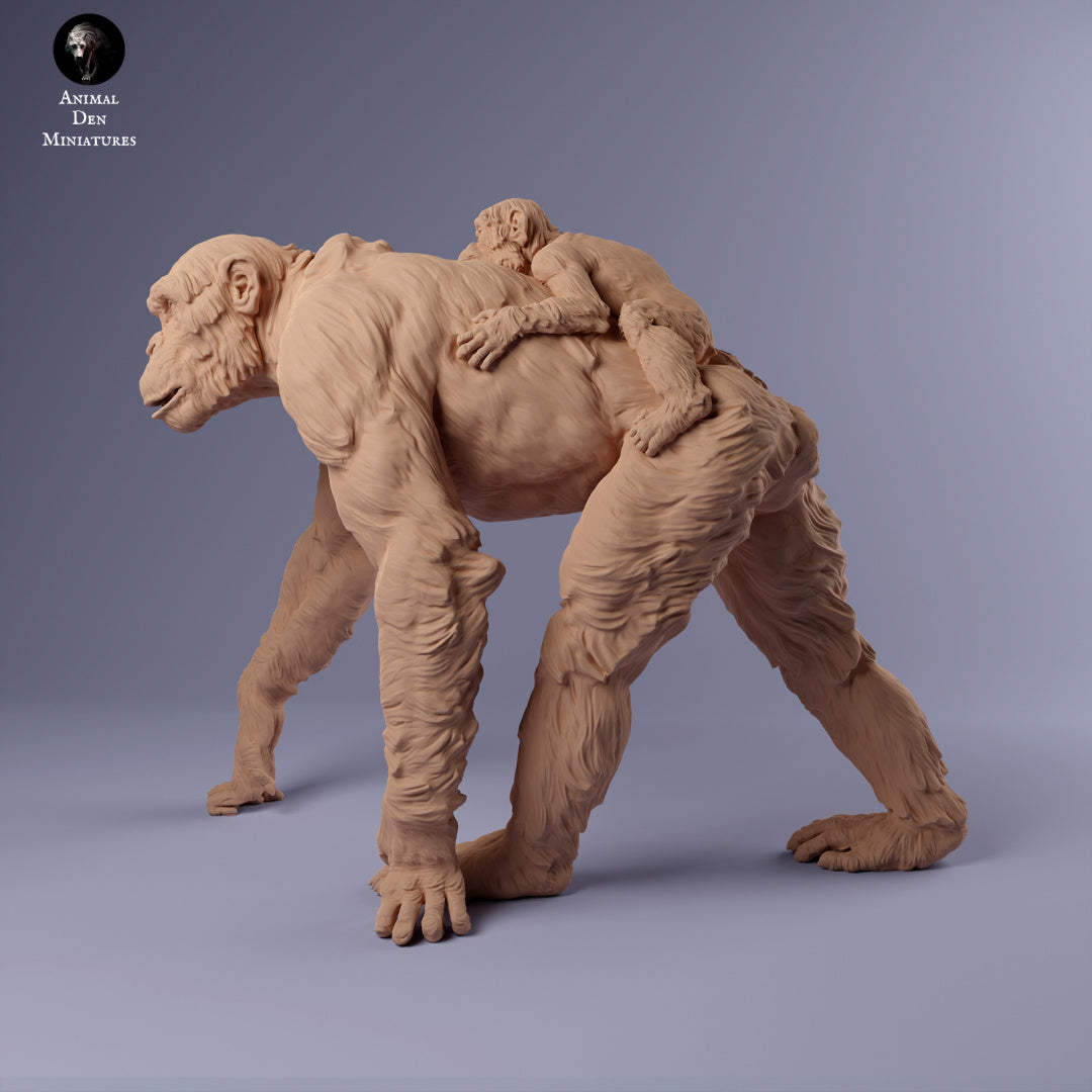 Produktfoto Tier Figur Diorama, Modellbau: 0: Schimpansen Mutter mit Jungtier: Tiere aus Afrika