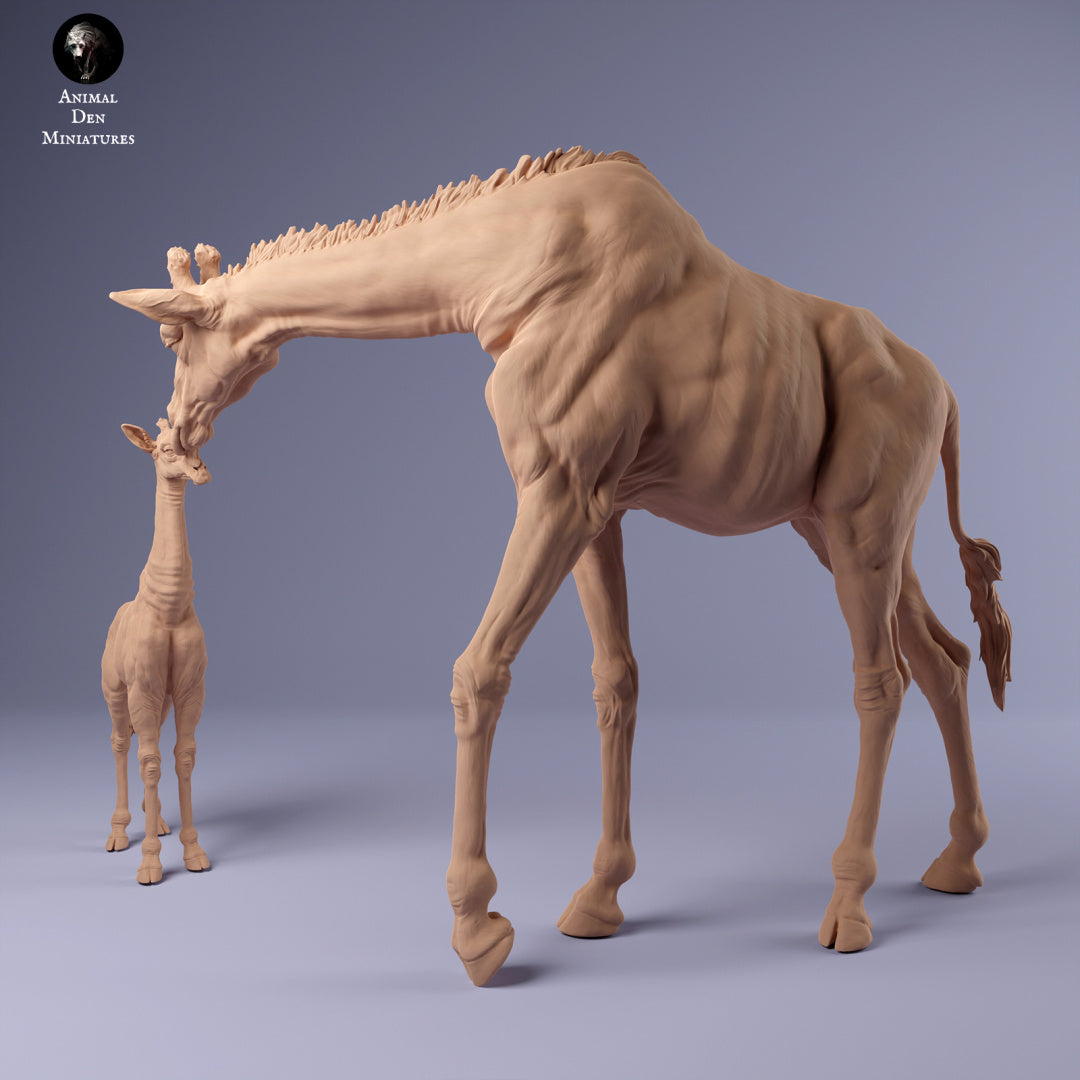 Foto del prodotto Figura di animale Diorama, Modellismo: 0: Giraffa madre con cucciolo: Animali dall'Africa