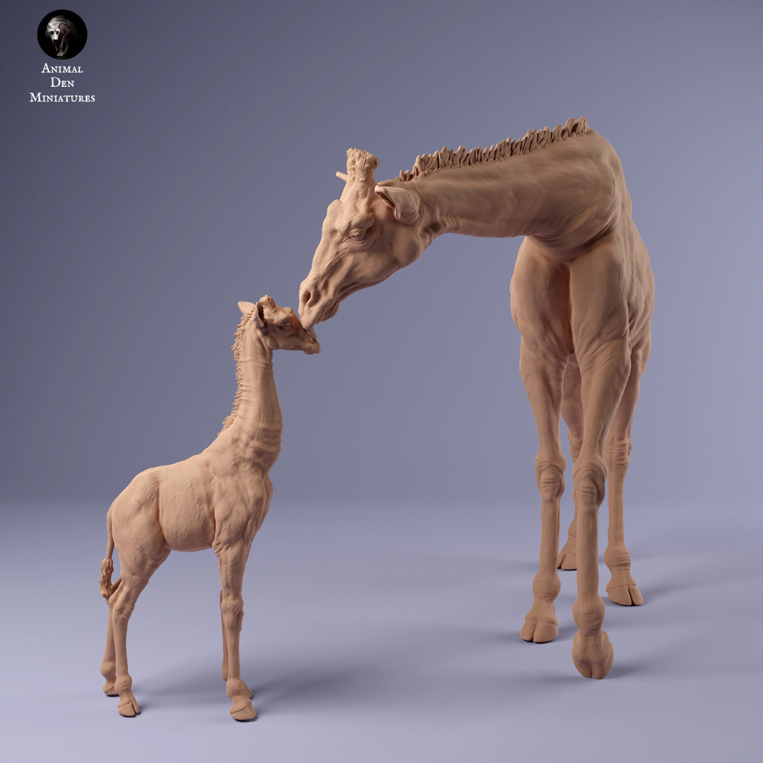 Foto do produto Figura de Animal Diorama, Modelismo: 0: Girafa Mãe com Filhote: Animais da África