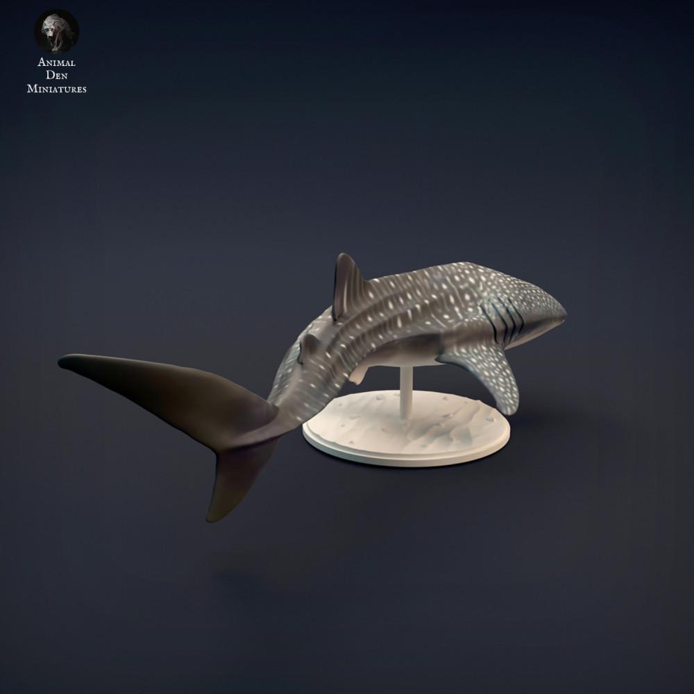 Produktová fotografie figurky zvířete Animal Den Miniatures 4: Figurka mořského živočicha: žralok obrovský (22_02_01)