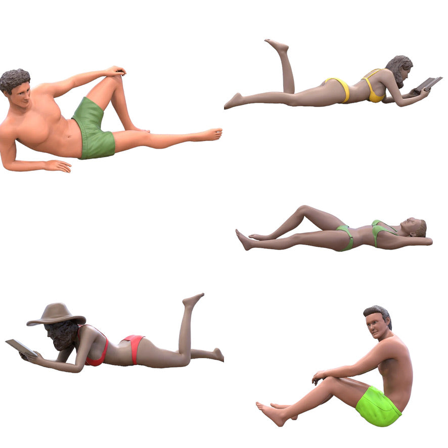 Produktfoto  0: Badegäste: Ferien am Strand Set