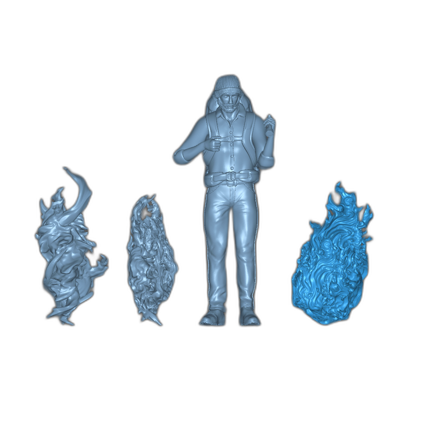 Zdjęcie produktu 5 z 5: Camping na świeżym powietrzu: otwarty ogień, 3 płomienie (Ref. 19D)