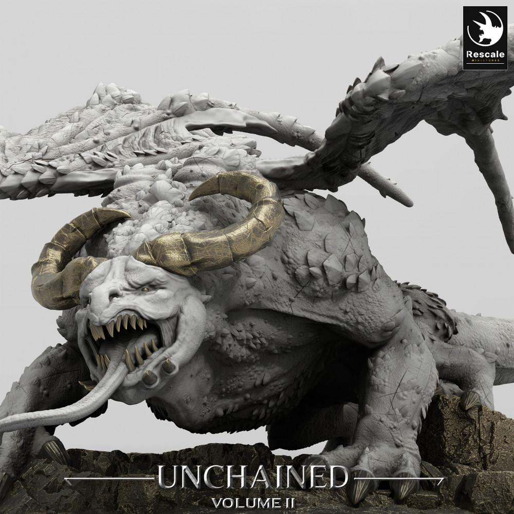 Φωτογραφία προϊόντος Tabletop 28mm Lord of the Print (LotP) 0: Tabletop Μινιατούρα: Φτερωτό Δαιμονικό Θηρίο, Gargoyle-Lord - Αβύθιο Πλάσμα, Αρχηγός Τέρατος, Μεγάλο Πλάσμα (24_05_H6)