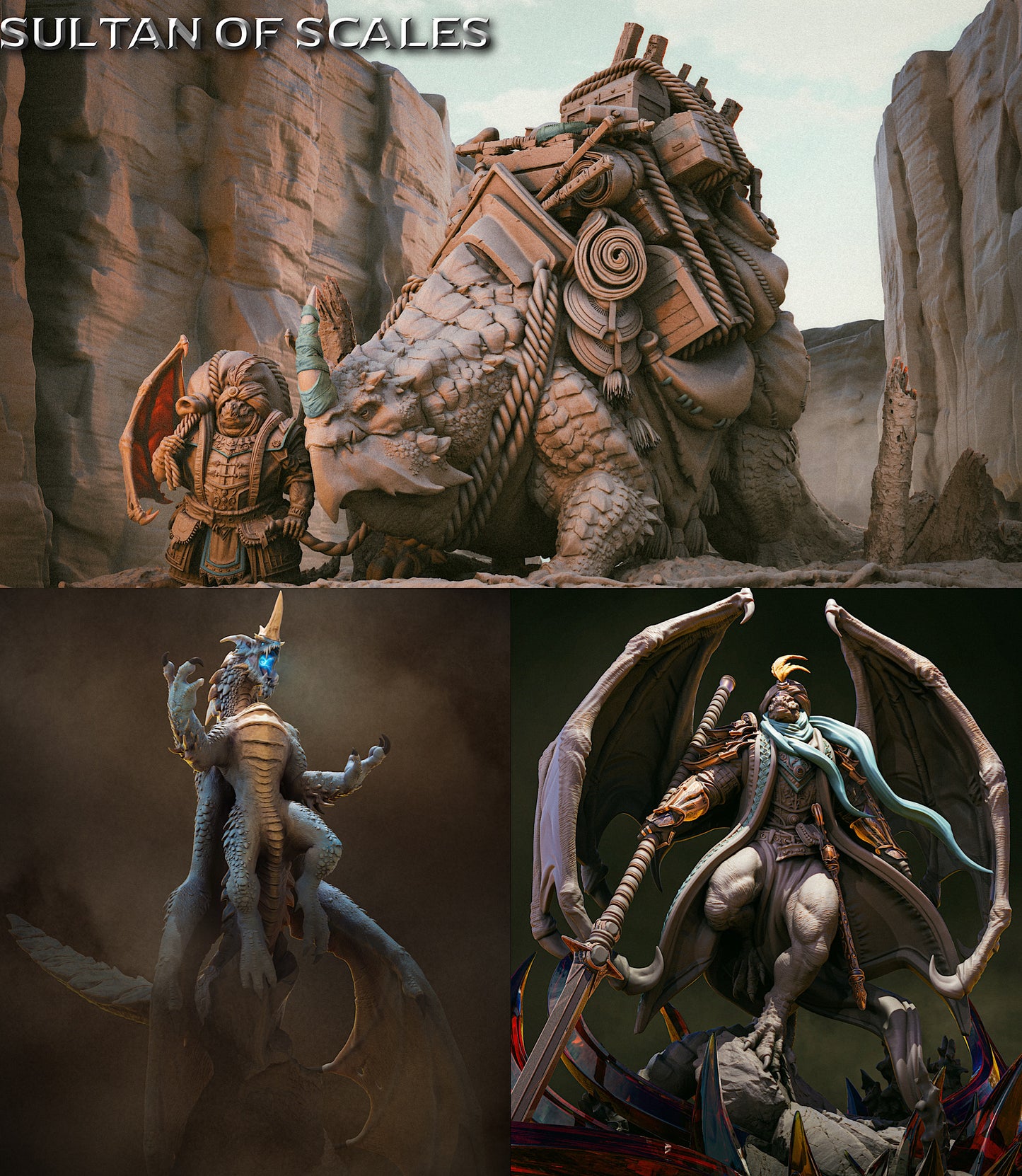 Necromante Nascido do Dragão - Poderoso Conjurador de Mortos do Deserto - Dragonborn (F8)