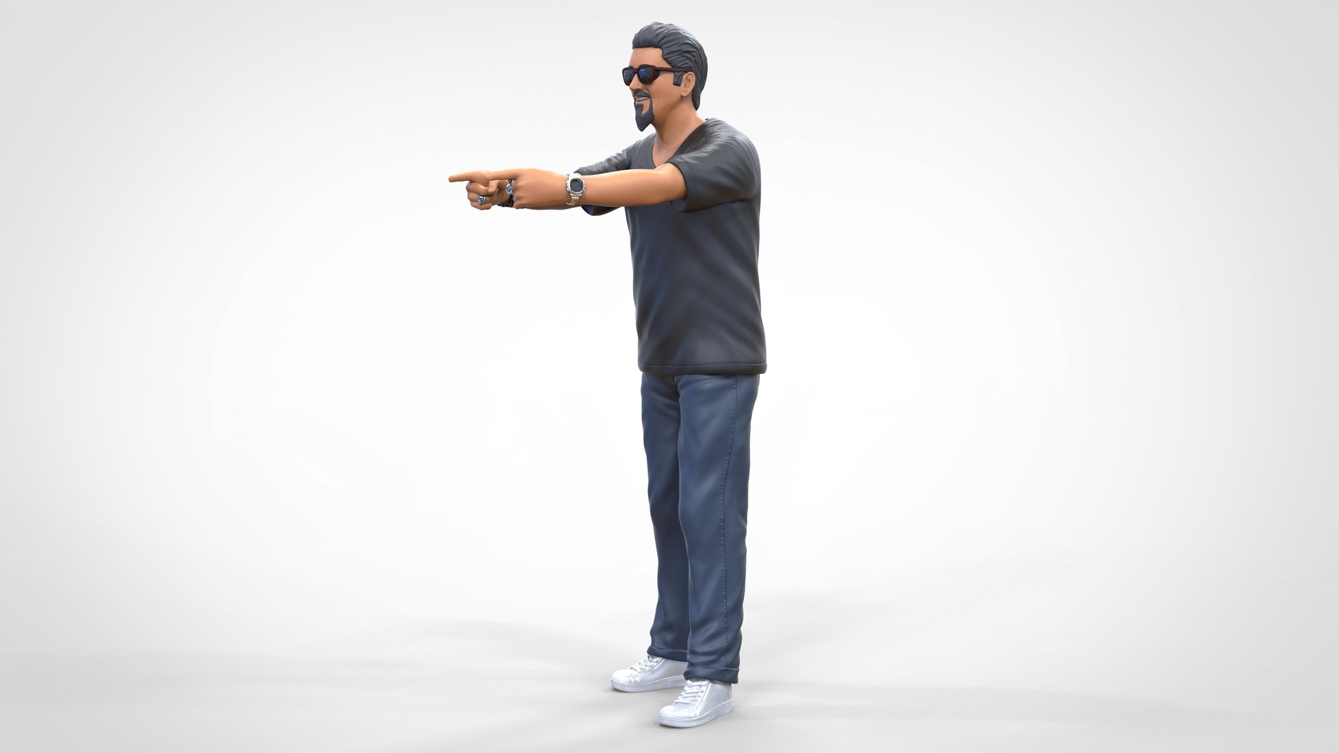 Produktfoto Diorama und Modellbau Miniatur Figur: Mann mit Sonnenbrille