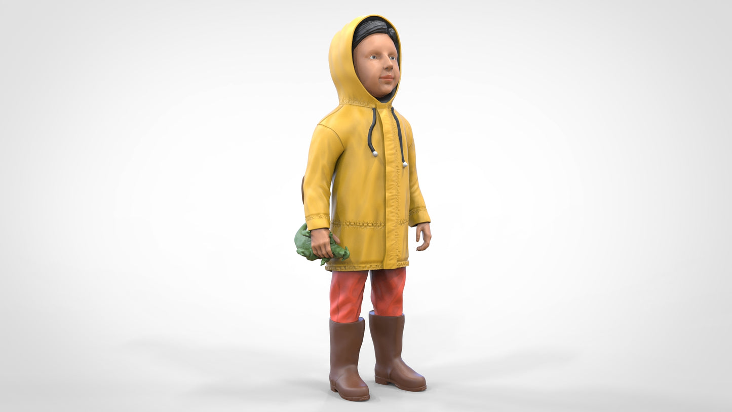 Foto do produto Diorama e Miniatura de Modelo: Criança com Casaco de Chuva