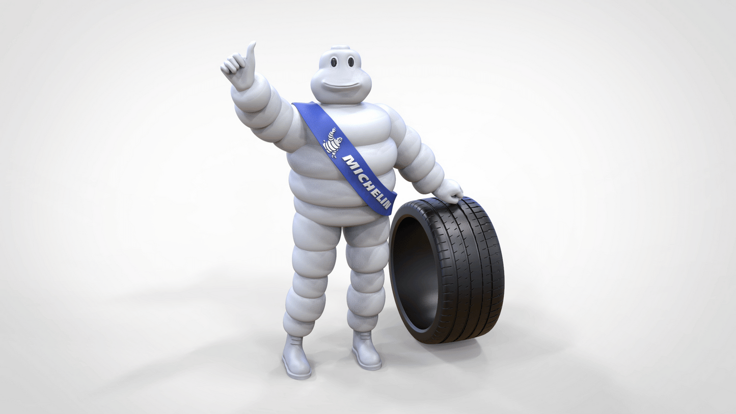 Foto do produto Diorama e modelo de miniatura: Homem Michelin com pneu