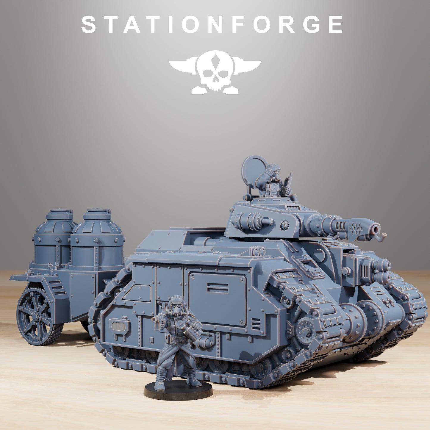 Produktová fotografie 28mm tabletop miniatur Stationforge: Plamenomet