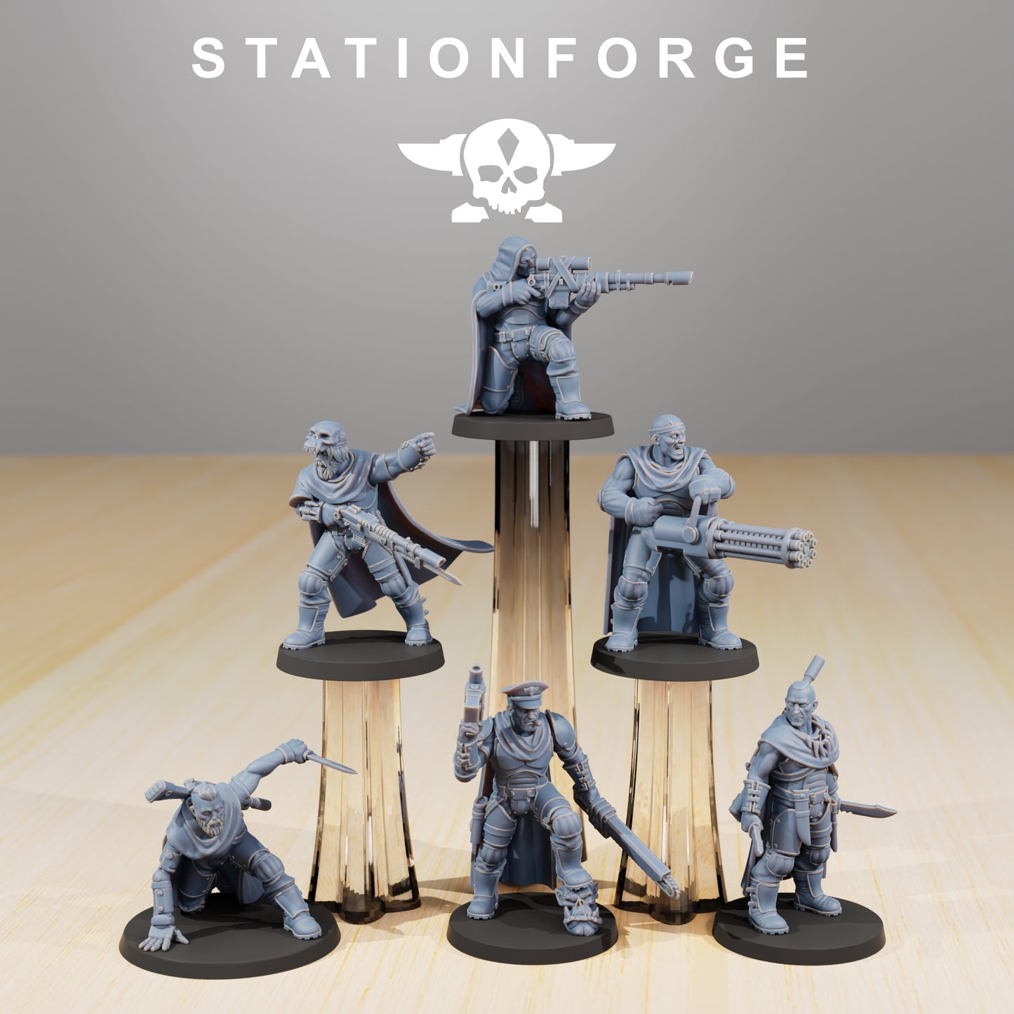 Produktová fotografie 28mm Tabletop miniatury Stationforge: Orkaz Hunteri