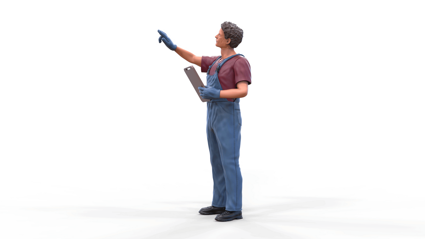 Foto do produto Diorama e Miniatura de Modelismo: Mecânico com Prancheta