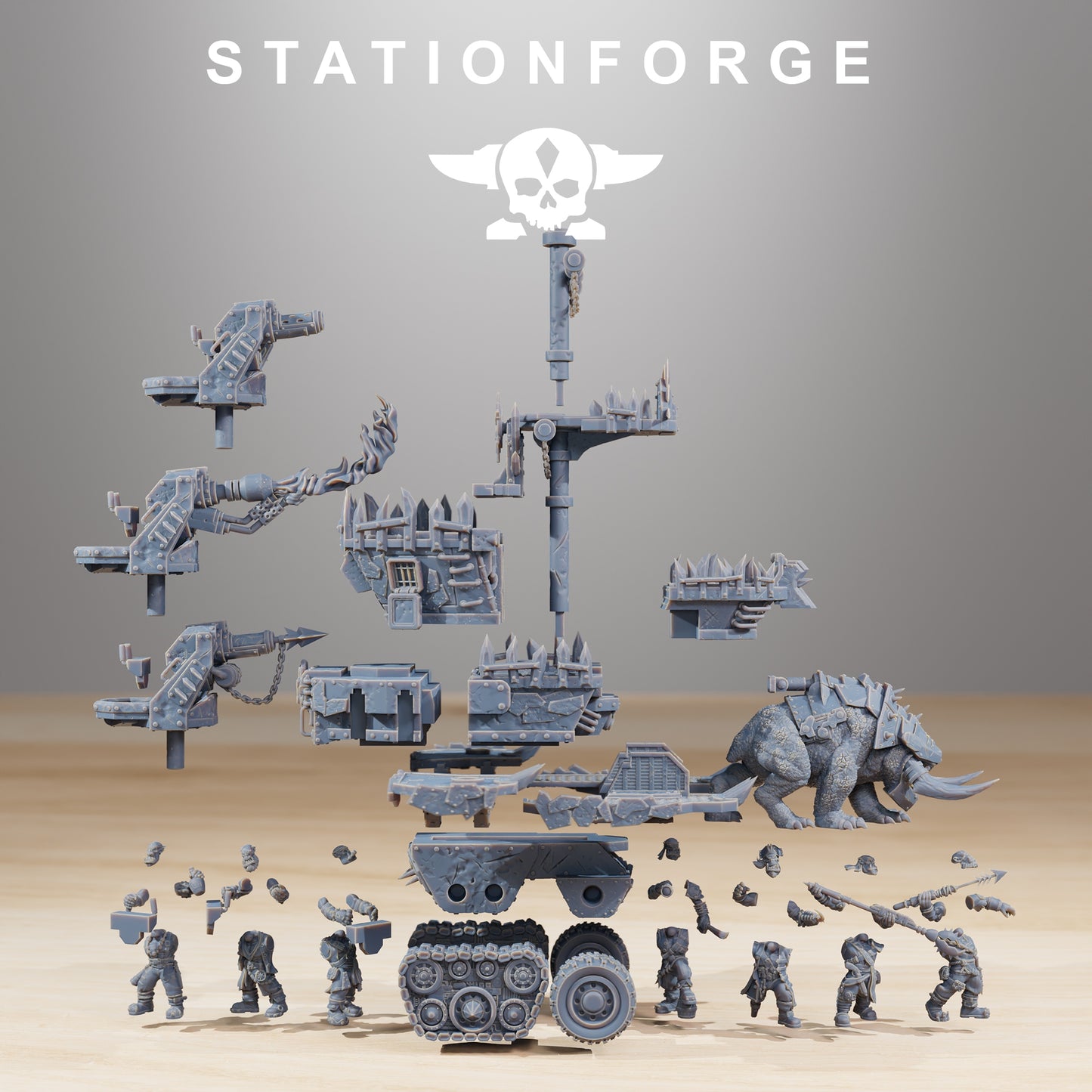 Produktová fotografie 28mm Tabletop miniatury Stationforge: Death Mounta