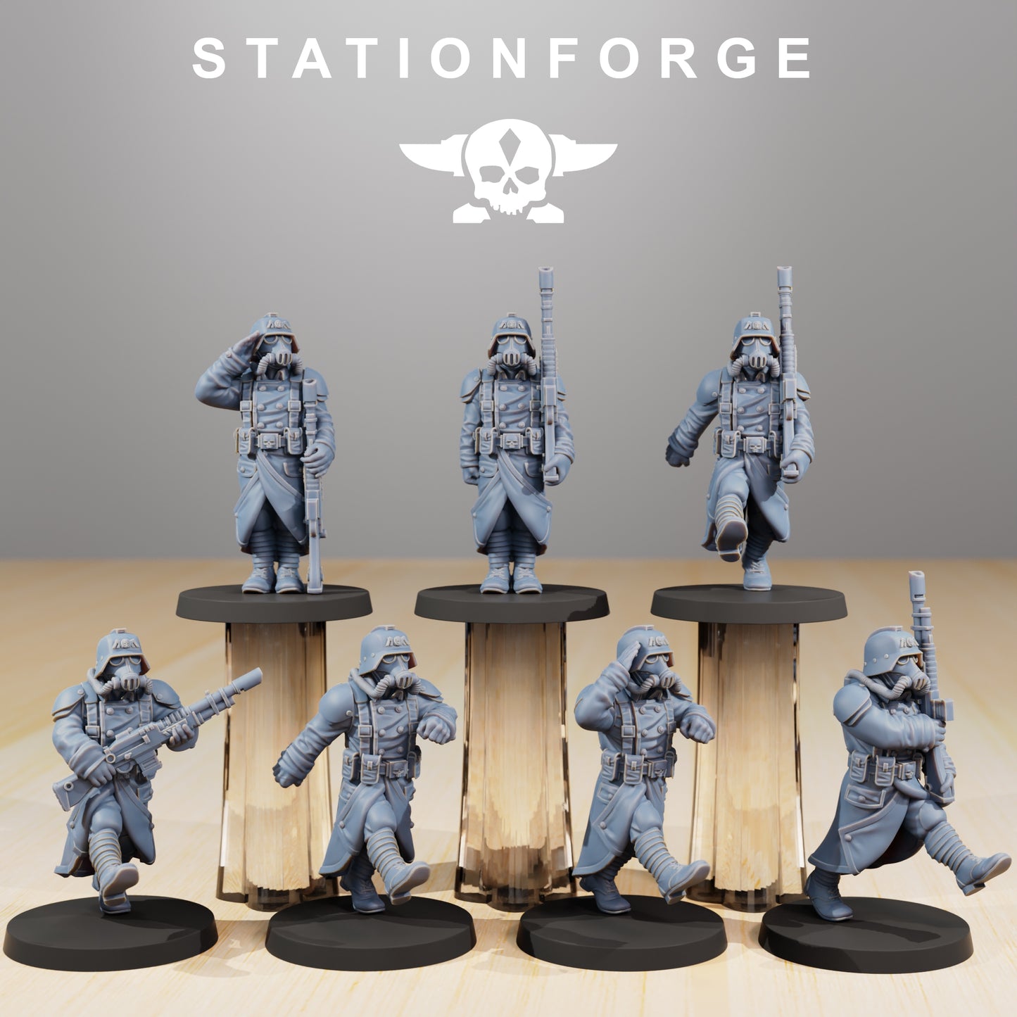 Foto do produto Minis de Tabletop 28mm Stationforge: Poses de Marcha