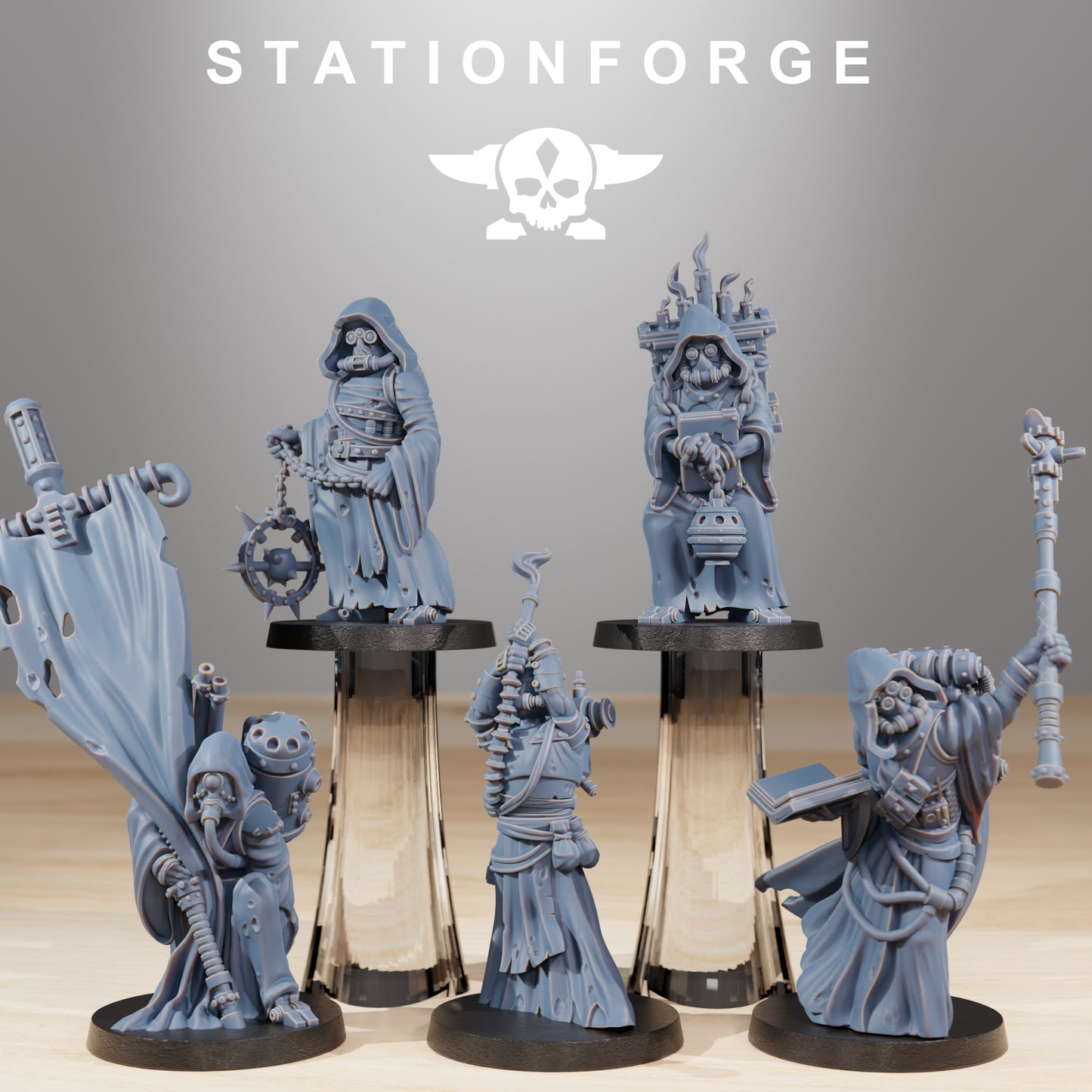 Produktová fotografie 28mm Tabletop minis Stationforge: Kultisté