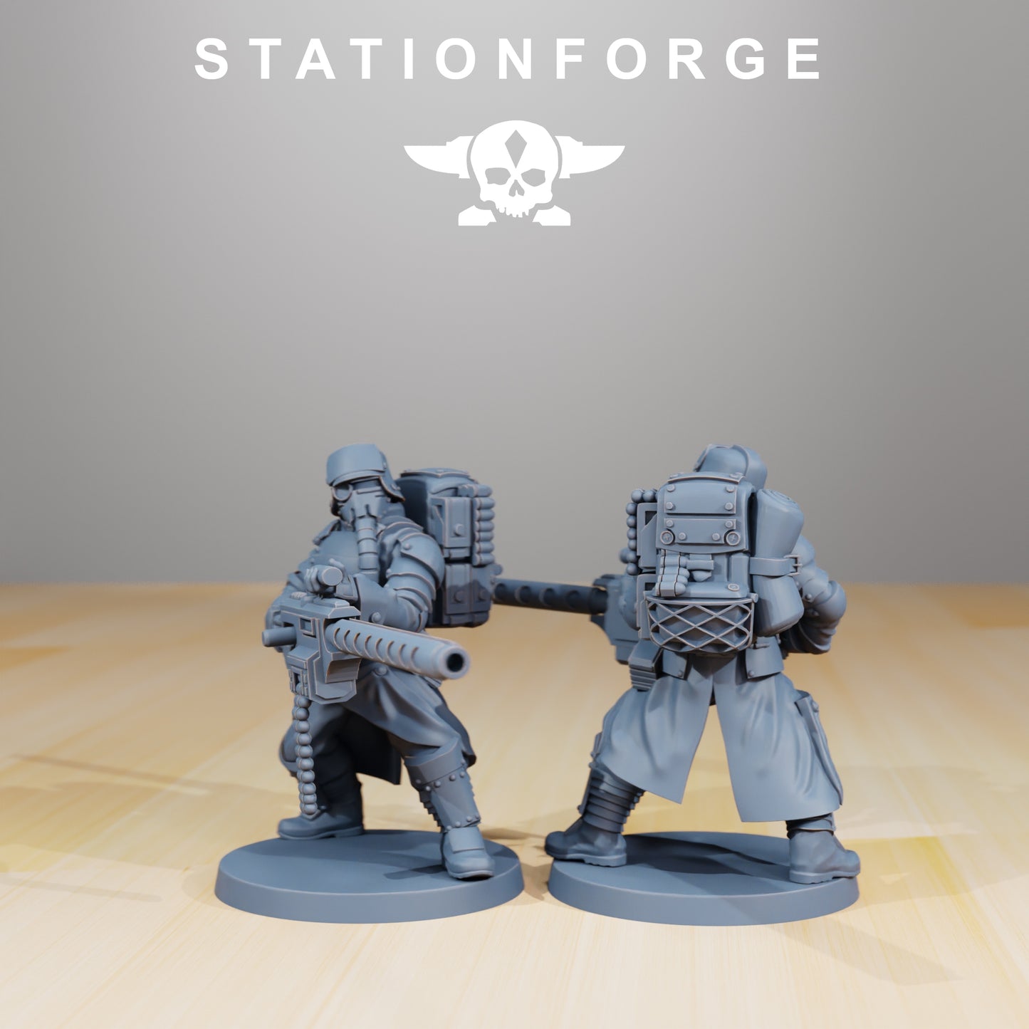 Produktová fotografie 28mm Tabletop Minis Stationforge: Ochranný tým
