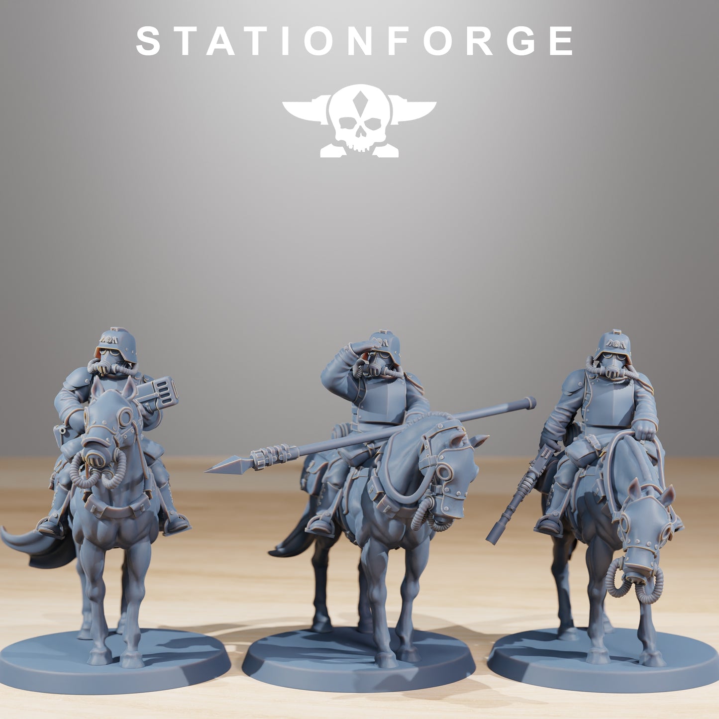 Produktová fotografie 28mm Tabletop miniatur Stationforge: Kavalerie