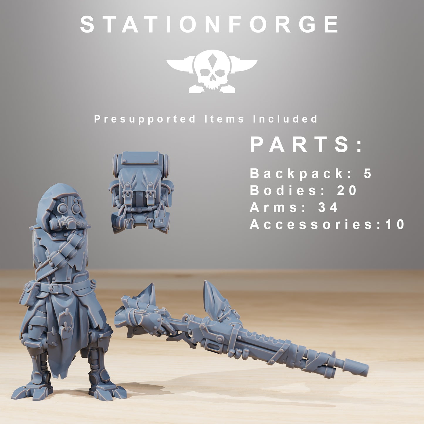 Produktová fotografie 28mm Tabletop Minis Stationforge: Rangers Builder Kit