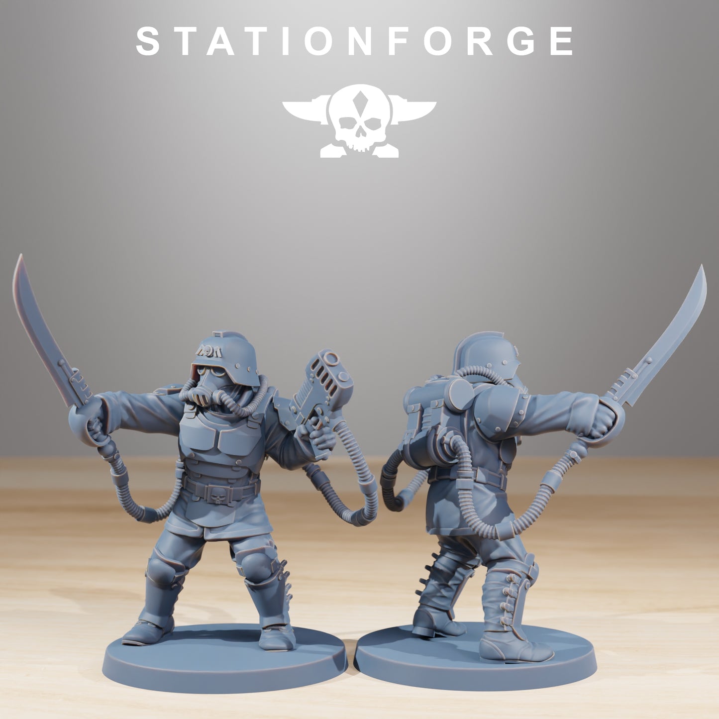 Foto do produto 28mm Tabletop Minis Stationforge: Comandos