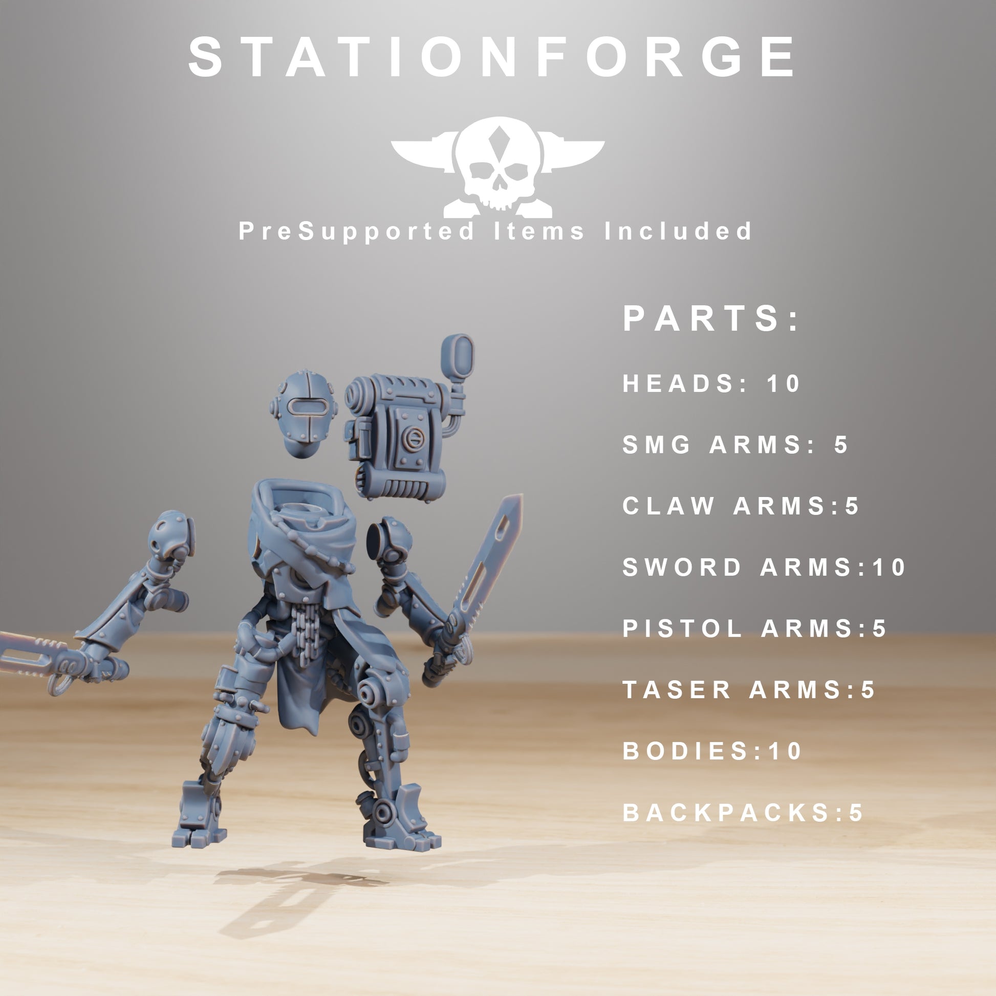 Produktová fotografie 28mm Tabletop Minis Stationforge: Junkbots