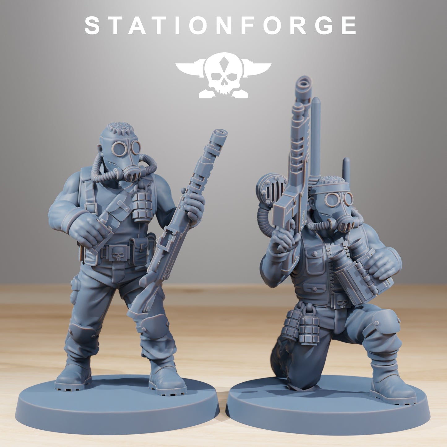 Foto do produto 28mm Tabletop Minis Stationforge: Lutadores da Selva