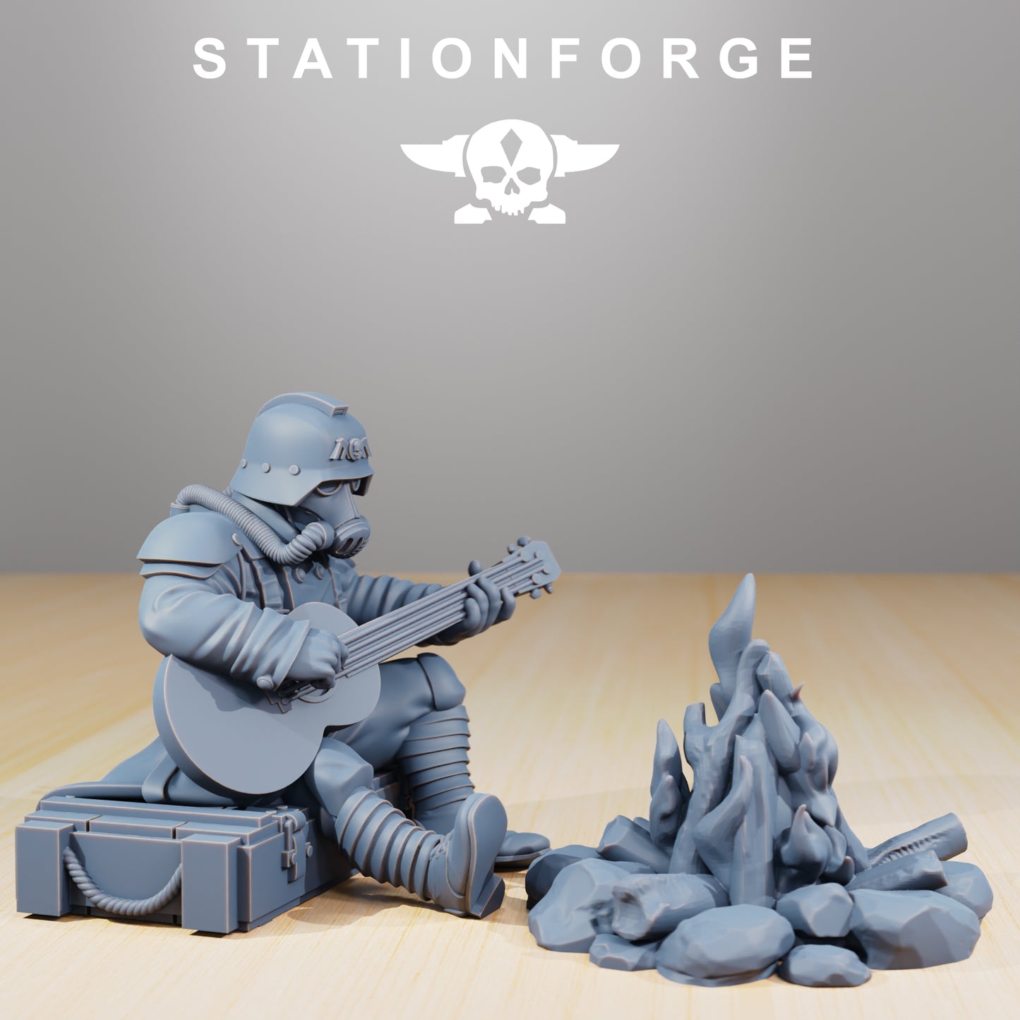 Foto do produto Minis de Tabletop 28mm Stationforge: Companheiros ao Redor da Fogueira