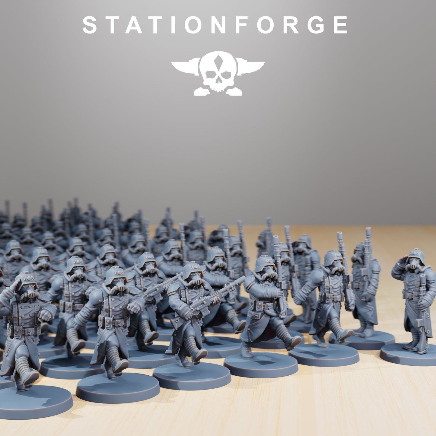 Foto do produto Minis de Tabletop 28mm Stationforge: Poses de Marcha