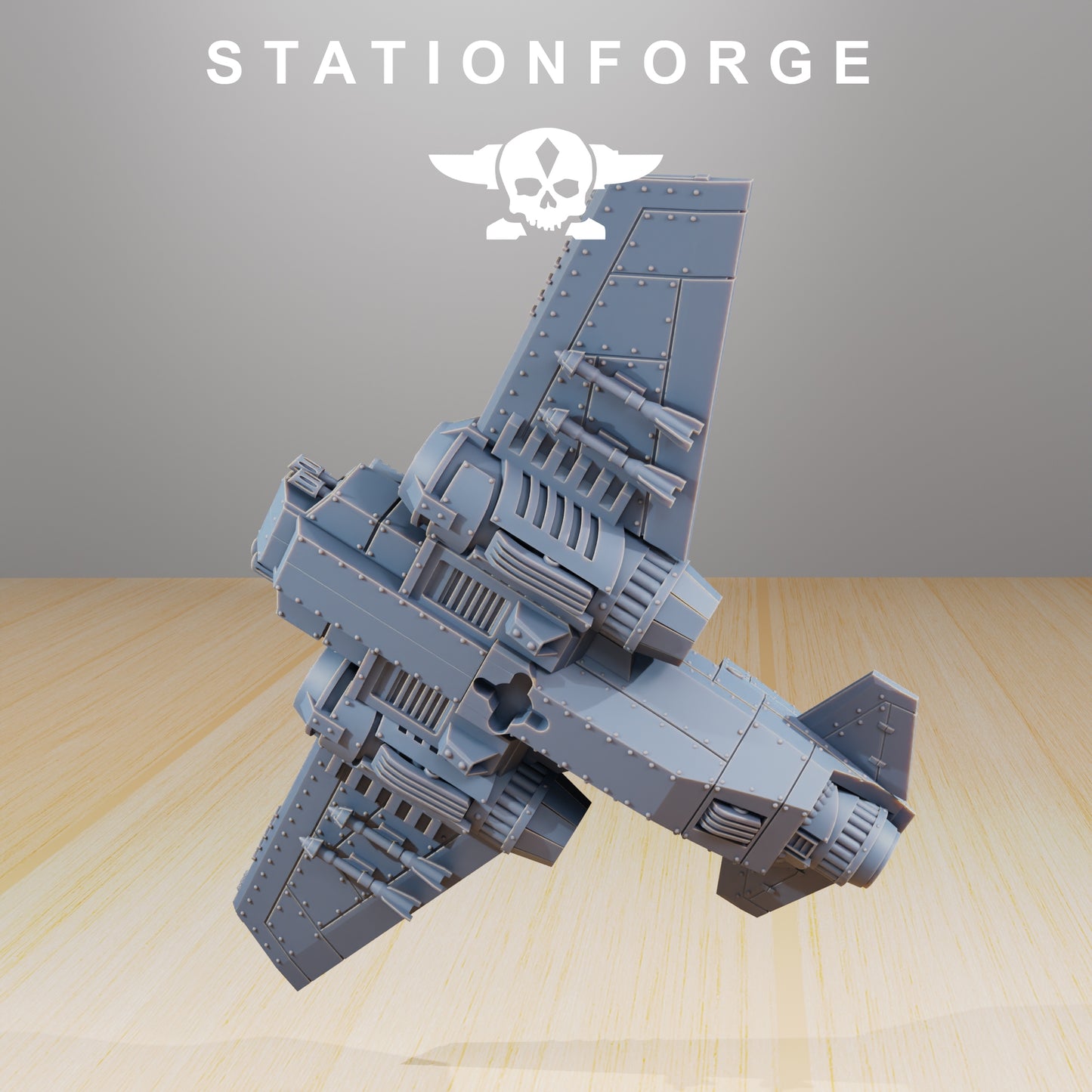 Produktová fotografie 28mm Tabletop Minis Stationforge: Stíhací letoun