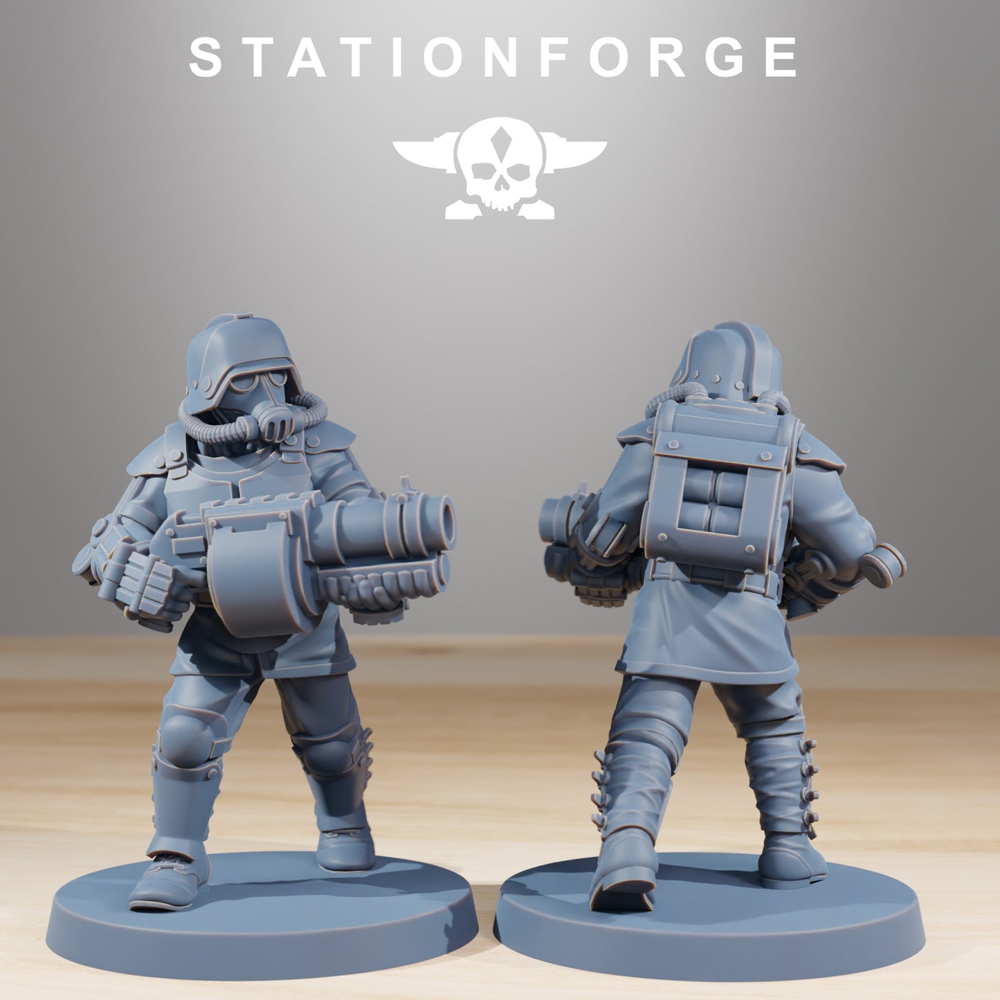 Foto do produto 28mm Tabletop Minis Stationforge: Comandos
